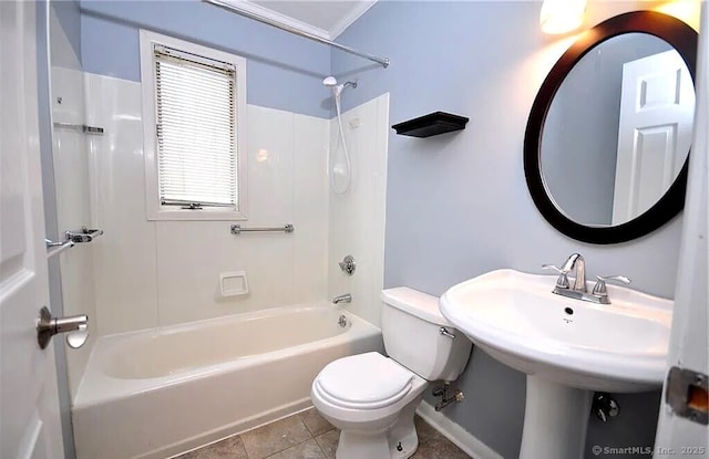 40 Mark St, Bristol, CT 06010 - bathroom with bathtub / shower combination and tile patterned flooring
