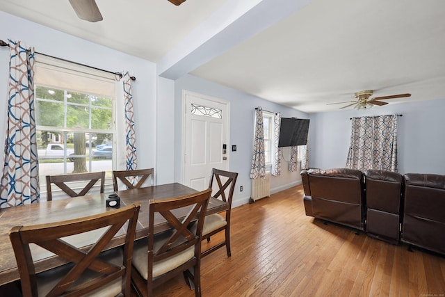 35 Oberlin Rd, Hamden, CT 06514 - dining room with ceiling fan and light wood finished floors