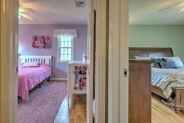 662 Booth Hill Rd, Trumbull, CT 06611 - bedroom with wood finished floors and a ceiling fan