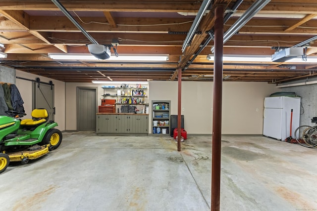 187 Chaplin Rd, Eastford, CT 06242 - garage featuring freestanding refrigerator