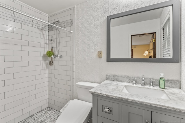 16 Pond Crest Rd, Danbury, CT 06811 - full bathroom featuring vanity and a tile shower