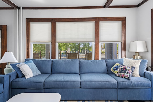 1176 Ocean Ave, New London, CT 06320 - living area with crown molding