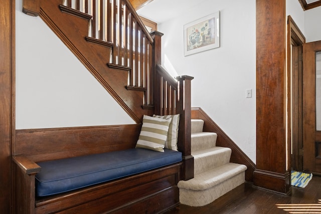 1176 Ocean Ave, New London, CT 06320 - stairs featuring wood finished floors