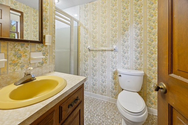 229 Flanders Rd, Southington, CT 06489 - full bath featuring tile patterned floors, vanity, and a stall shower