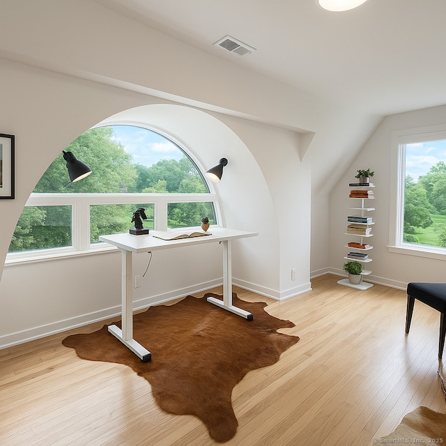 765 Durham Rd, Guilford, CT 06437 - workout room with wood finished floors and baseboards