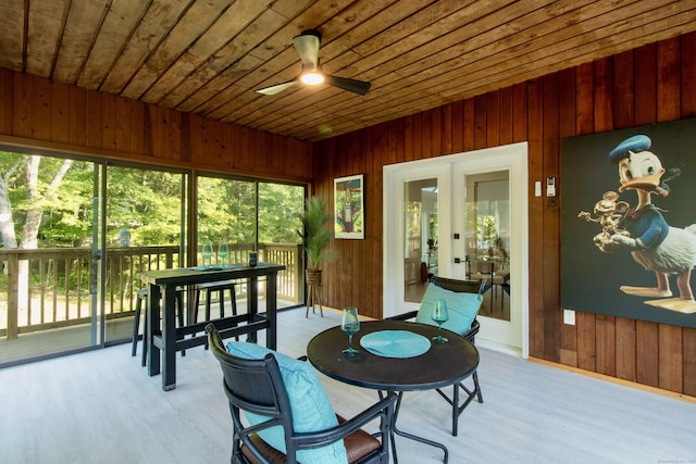 765 Durham Rd, Guilford, CT 06437 - sunroom / solarium featuring french doors