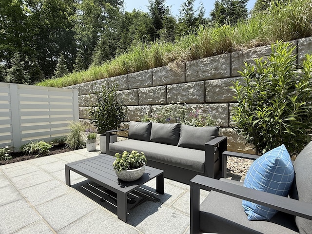 785 Post Rd E Unit 301, Westport, CT 06880 - view of patio / terrace featuring an outdoor living space