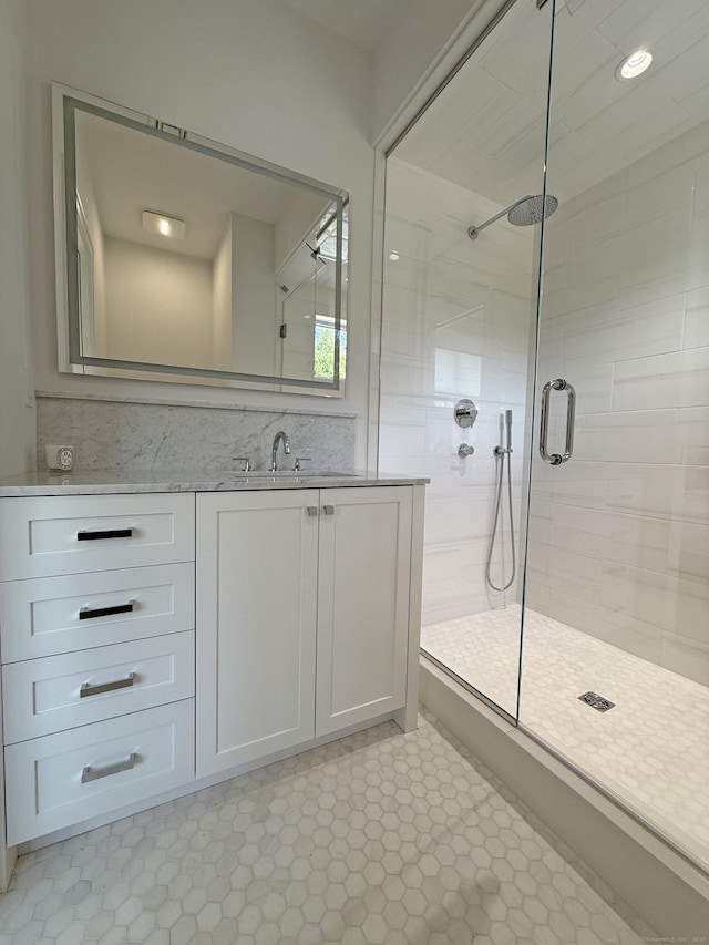 785 Post Rd E Unit 301, Westport, CT 06880 - full bathroom featuring a stall shower and vanity