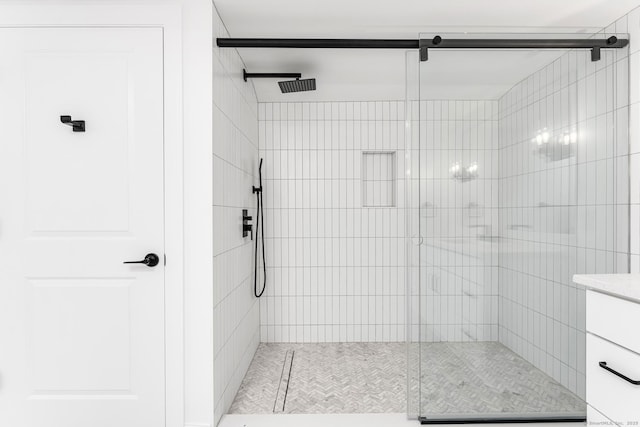 44 Williams St, Stonington, CT 06379 - bathroom with a shower stall and vanity