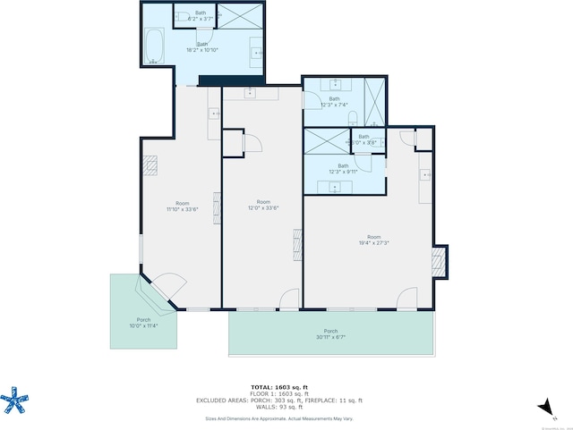 44 Williams St, Stonington, CT 06379 - view of home floor plan