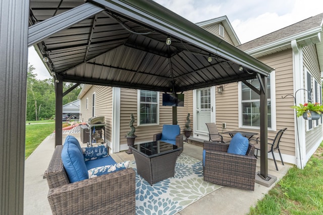 32 Mockingbird Dr Unit 32, Killingly, CT 06239 - view of patio with a gazebo, an outdoor living space, and a grill
