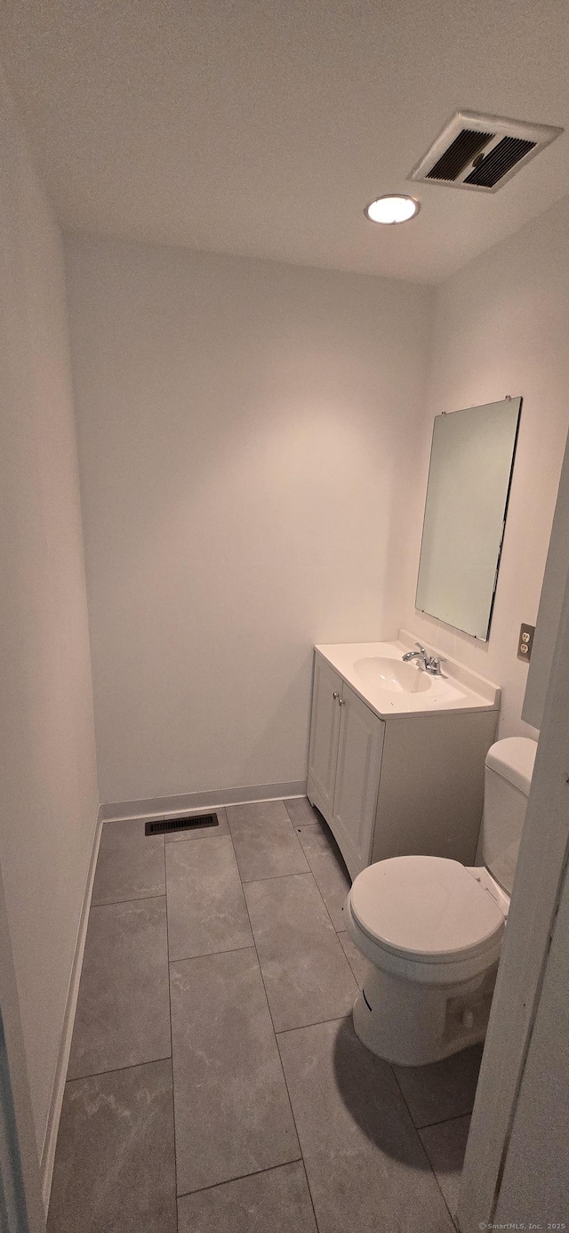100 Mildred Ave, Waterbury, CT 06708 - half bathroom with vanity and tile patterned floors