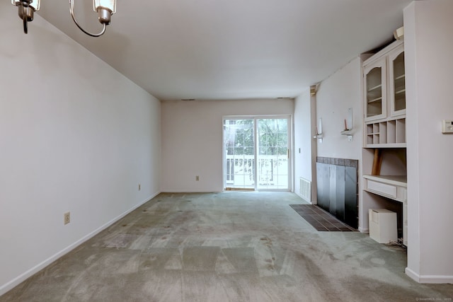 25 Janet Cir Unit F, Bridgeport, CT 06606 - unfurnished living room featuring light colored carpet and baseboards