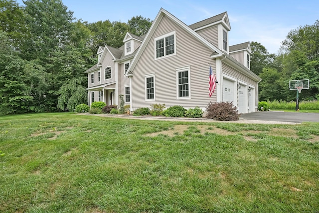 36 Blueberry Ln, Canton, CT 06019 - view of front of property with asphalt driveway and a front lawn
