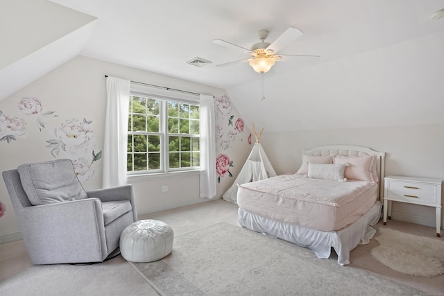 36 Blueberry Ln, Canton, CT 06019 - carpeted bedroom featuring lofted ceiling and a ceiling fan