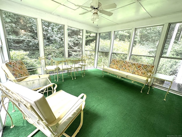 51 Westridge Dr, Avon, CT 06001 - sunroom with a ceiling fan, healthy amount of natural light, and outdoor dining space