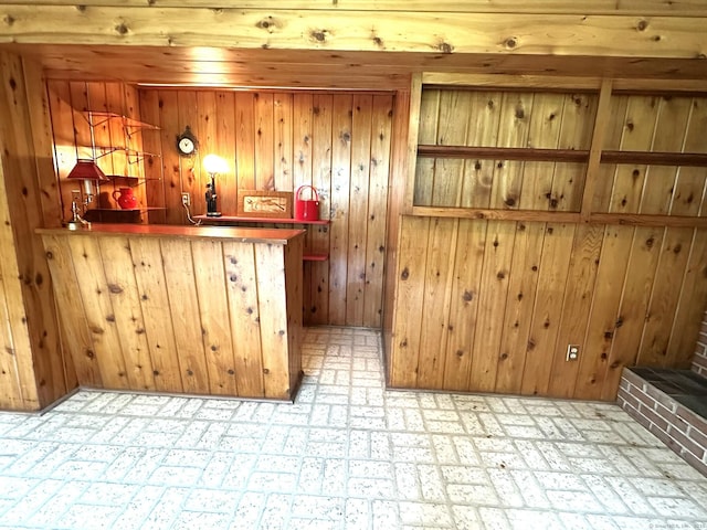 51 Westridge Dr, Avon, CT 06001 - indoor bar with brick patterned flooring and wooden walls
