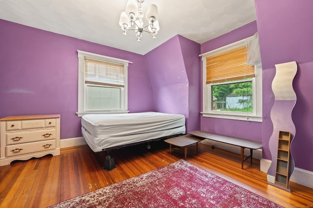 400 Norton Pkwy, New Haven, CT 06511 - bedroom featuring a chandelier and wood finished floors