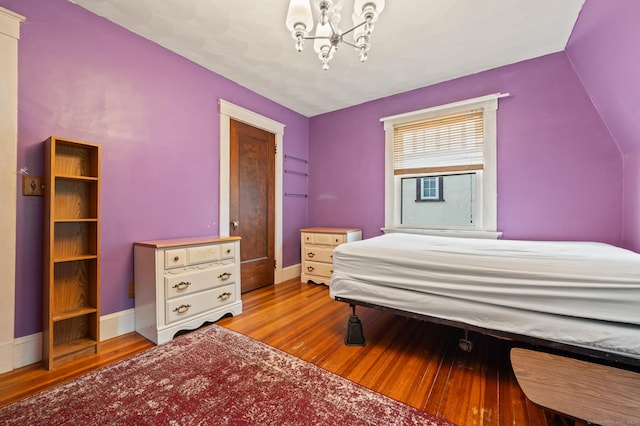 400 Norton Pkwy, New Haven, CT 06511 - bedroom featuring a chandelier and wood finished floors
