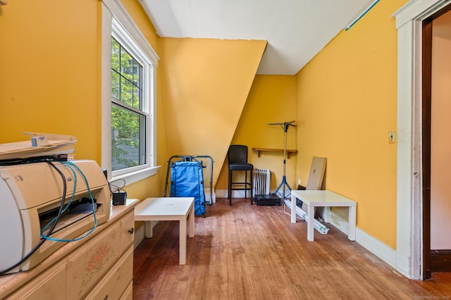 400 Norton Pkwy, New Haven, CT 06511 - misc room featuring wood finished floors and an office area