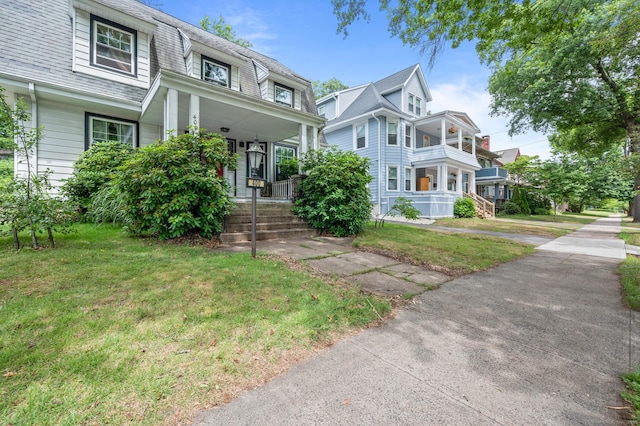 400 Norton Pkwy, New Haven, CT 06511 - view of front of house with covered porch and a front lawn