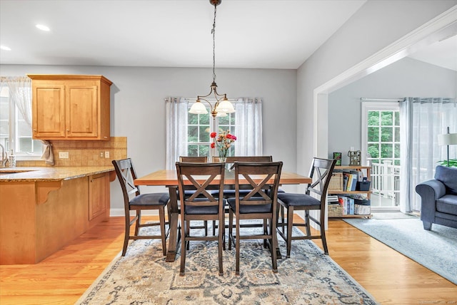 24 Windflower Ln, Shelton, CT 06484 - dining room featuring light wood finished floors, recessed lighting, and a chandelier