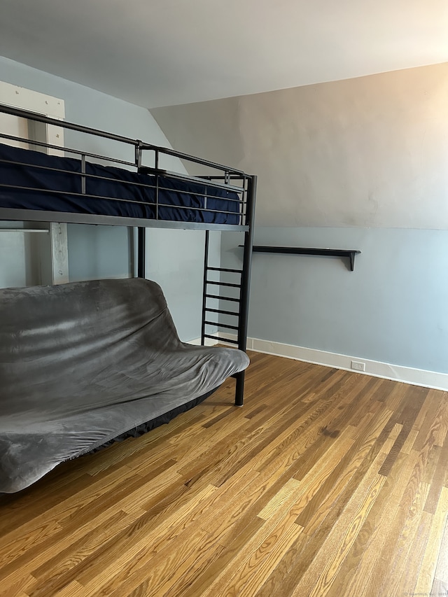 6 Fairview Ave, Wallingford, CT 06492 - bedroom with wood finished floors and lofted ceiling