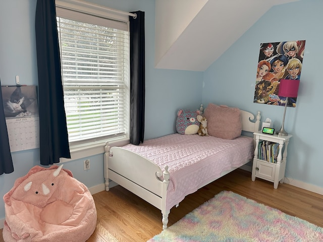 6 Fairview Ave, Wallingford, CT 06492 - bedroom with multiple windows, wood finished floors, and lofted ceiling