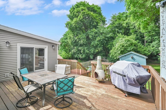 18 Nye St, Vernon, CT 06066 - deck featuring outdoor dining space and a grill