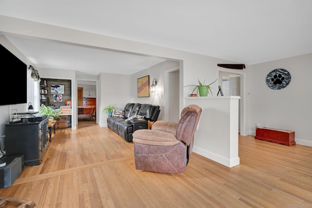 18 Nye St, Vernon, CT 06066 - living room featuring light wood-style floors and baseboards
