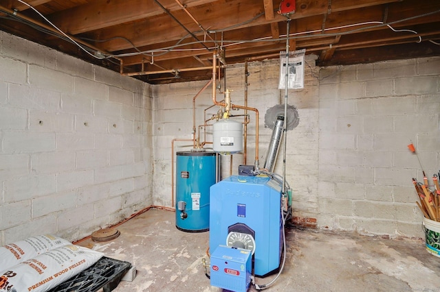 18 Nye St, Vernon, CT 06066 - utilities with gas water heater and a heating unit