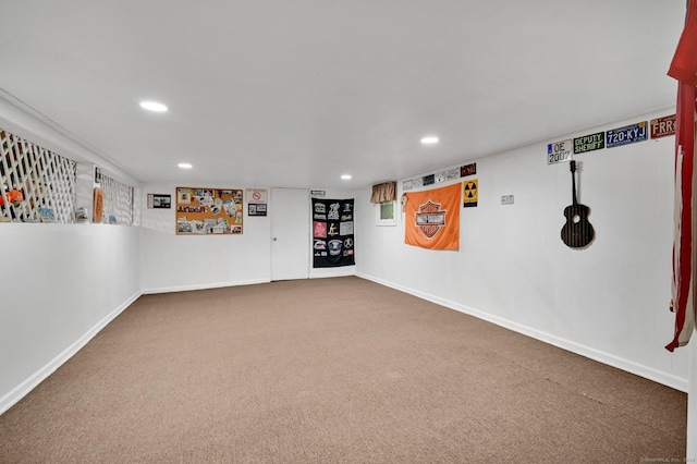 18 Nye St, Vernon, CT 06066 - finished below grade area with carpet flooring and recessed lighting