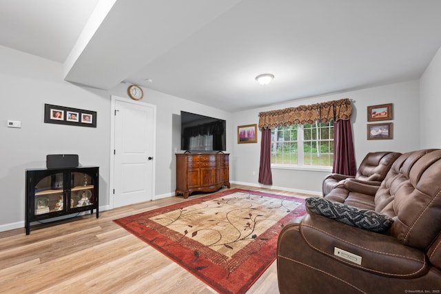 233 W Rd, East Haddam, CT 06420 - living room featuring wood finished floors and baseboards