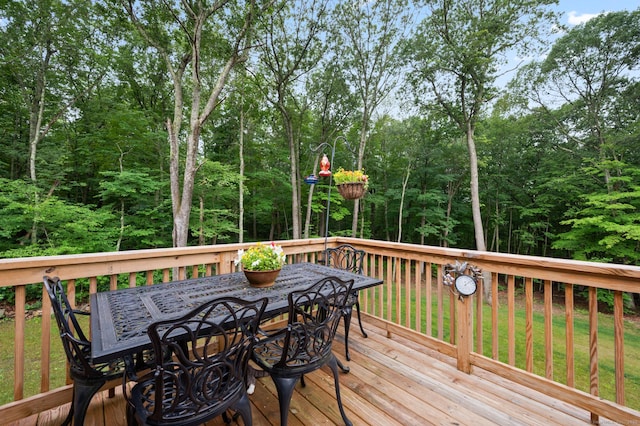 233 W Rd, East Haddam, CT 06420 - deck featuring outdoor dining space