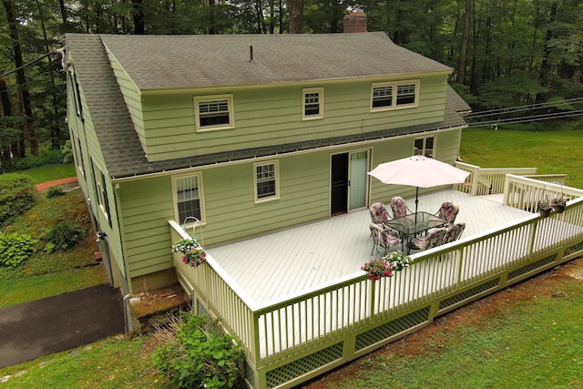 147 Smith Hill Rd, Winchester, CT 06098 - deck with outdoor dining area