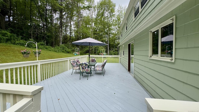 147 Smith Hill Rd, Winchester, CT 06098 - wooden terrace with a yard