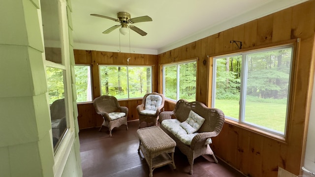 147 Smith Hill Rd, Winchester, CT 06098 - sunroom featuring wood walls, healthy amount of natural light, and wood finished floors