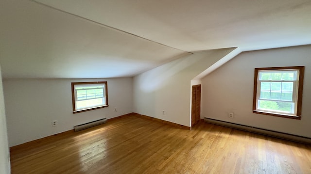 147 Smith Hill Rd, Winchester, CT 06098 - bonus room with baseboard heating, wood finished floors, and lofted ceiling
