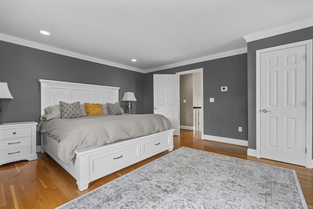 31 Crimson Hts, Portland, CT 06480 - bedroom featuring wood finished floors, ornamental molding, and recessed lighting