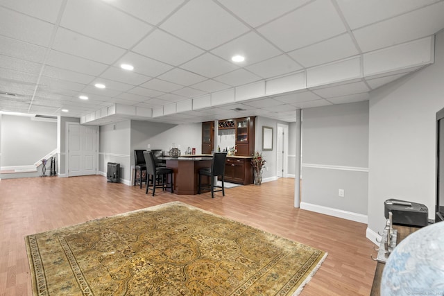 31 Crimson Hts, Portland, CT 06480 - office space with light wood-type flooring, bar area, and recessed lighting