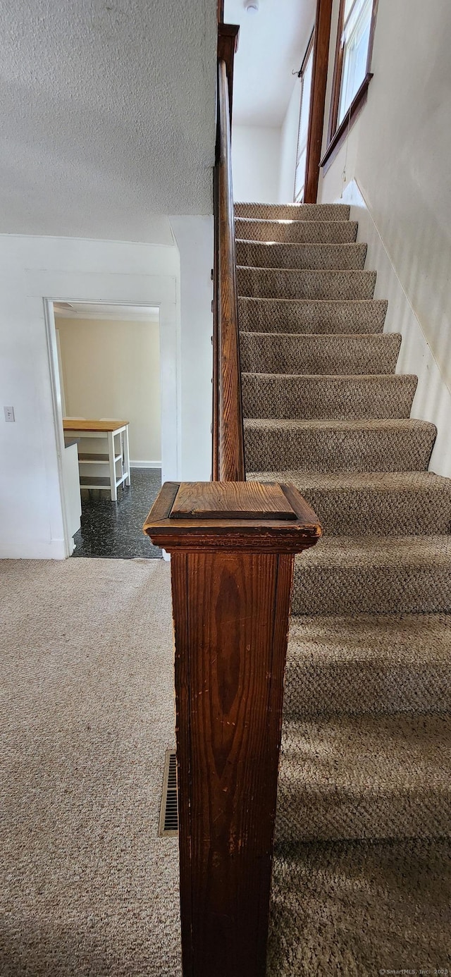 108 School St, Hamden, CT 06518 - stairway with baseboards