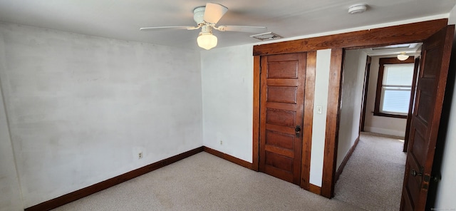 108 School St, Hamden, CT 06518 - unfurnished room featuring a smoke detector, light carpet, and ceiling fan