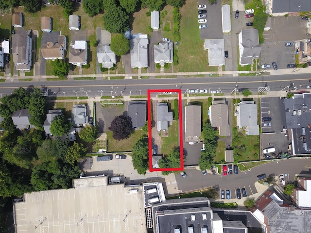 108 School St, Hamden, CT 06518 - aerial view of property's location with nearby suburban area and property boundaries highlighted