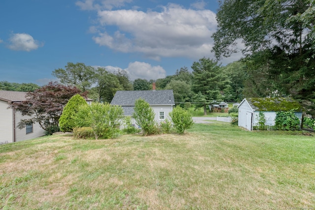 6 Rau Street Ext, Vernon, CT 06066 - view of grassy yard with a shed