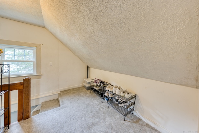 6 Rau Street Ext, Vernon, CT 06066 - bonus room with a textured ceiling, lofted ceiling, and carpet flooring