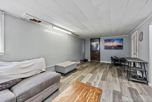 116 Esther Ave, Waterbury, CT 06708 - living area featuring wood finished floors and baseboards