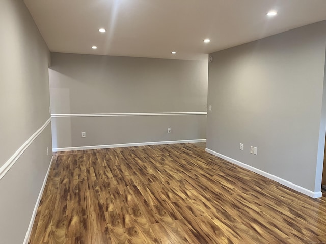2955 Madison Ave Apt 40, Bridgeport, CT 06606 - empty room featuring dark wood finished floors and recessed lighting