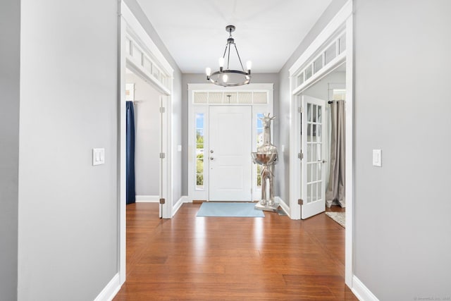 14 Finn Ln, Plainfield, CT 06374 - foyer featuring a chandelier and wood finished floors