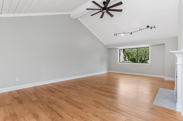 194 Bayfield Ln Unit A, Stratford, CT 06614 - unfurnished living room with a ceiling fan, light wood-type flooring, and wood ceiling