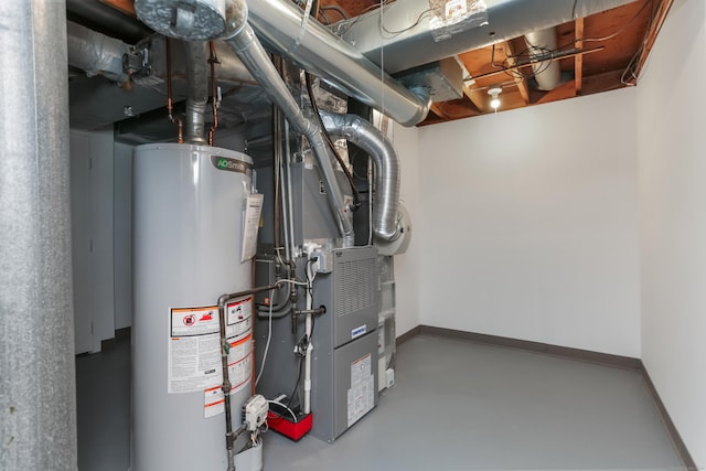 194 Bayfield Ln Unit A, Stratford, CT 06614 - utilities with gas water heater and heating unit